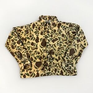 Vintage Black Sheep Men's L Camo Button Up Hunting Shirt Duck Deer Bear Flawed